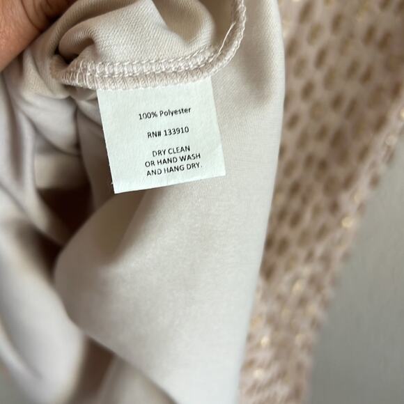NWT Show Me Your Mumu Demi Dress Sequin Neutral Golden Dress XS - Picture 7 of 7